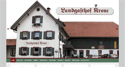 Desktop Screenshot of hotel-landgasthof-krone.de